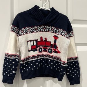 Janie and Jack train sweater, size 3